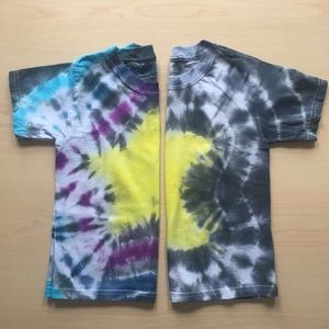 Two 4t hand made tie dye shirts